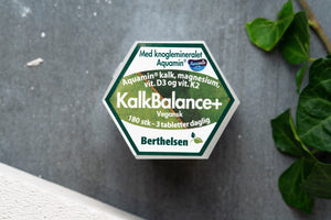 Berthelsen KalkBalance+ | Vegansk kalktilskud med K2, D3 og magnesium